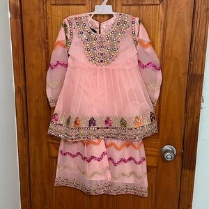 Pakistani/Indian kids partywear garara dress
